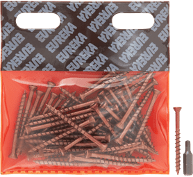Eureka 1FJ40U 4 x 50 mm Decking Screw Smooth Brown 50 Pack