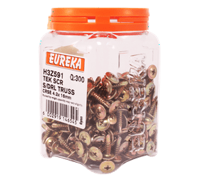 Eureka H3Z591 4.2 x 16 mm Tek Screw 300 Pack