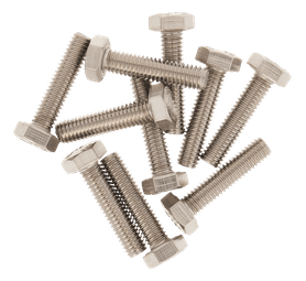 Build and Fix 10 x Hex Set Screws 6 x 25 mm