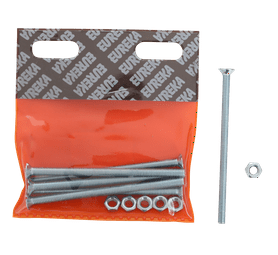 Eureka Countersunk Machine Screws and Nuts 6 x 100 mm