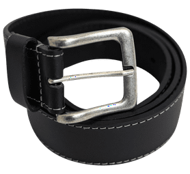 Beck Bonded Leather Belt Black L