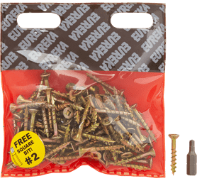 Eureka 1FB20U 4 x 30 mm Cut Screw Smooth Shank 100 Pack