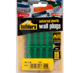 Build and Fix 20 x Wall Plugs 7 x 35 mm