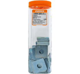 Eureka T7A618 50 x Square Body Zinc Plated Washers (37 x 37 x 3.8mm)