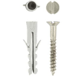 Eureka 3K20 4 x 30 mm Wall Plug And Screw 15 Pack