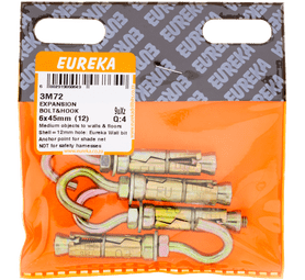 Eureka Expansion Bolt and Hook 6 x 45 mm
