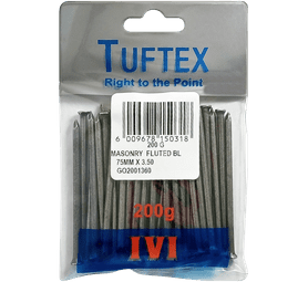 Tuftex Masonry Nails White 75 x 3.5 mm