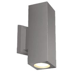 Design House LED Double Square Wall Washer Wall Washer Grey