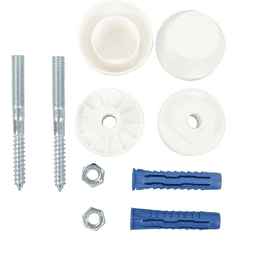 Rawlplug Universal Wash Basin Plugs and Screws Mounting Kit 10 mm
