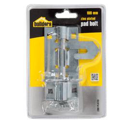 Build and Fix 100 mm Pad Bolt Zinc Plated