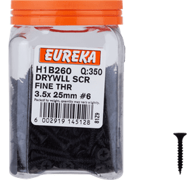 Eureka H1B260 3.5 x 25 mm Drywall Screw Fine 350 Pack