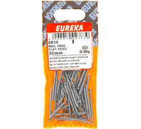 Eureka 32mm Flat Head Wire Nails 50 g