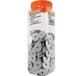 Eureka 400 x Large Zinc Plated Washers 5 x 25 x 1.5 mm