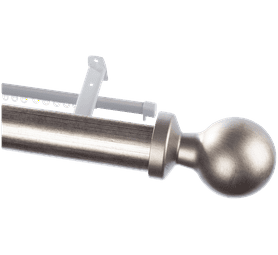Finishing Touches Rod and Track Pole Set Ball Silver 3000 x 63 x 3020 mm