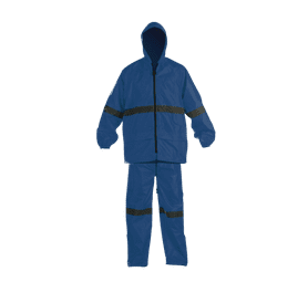 Rainsuit Reflective Tape Rubberised Navy L
