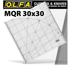 Olfa Metric Quilt Ruler (300 x 300mm)