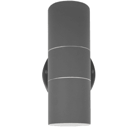 Design House LED Single Round Wall Washer Grey