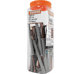 Eureka 10 x 100 mm Nail In Nylon Csk Q25