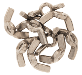 Build and Fix 10 x M6 Stainless Steel Wing Nuts