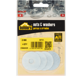 Build and Fix 4 x Large M8 Washers