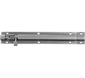 Euro Brass Barrel Bolt Straight Satin Nickel 100 x 32 mm