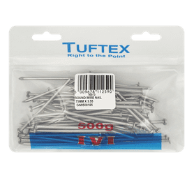 Tuftex Round Wire Nails Black 75 x 3.55 mm