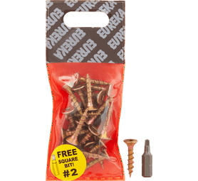 Eureka 1FD10U 5 x 25 mm Cut Screw Full Thread 25 Pack
