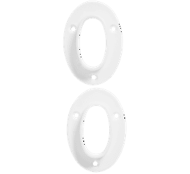 Build and Fix 2 x Large Oval Holder Rods White 60 x 43 x 60 mm