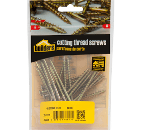 Build and Fix 25 x Cut Thread Screws 4 x 60 mm