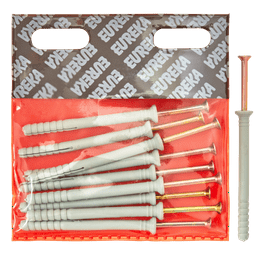 Eureka 6U90 6 x 70 mm Nail In Nylon Countersunk 10 Pack