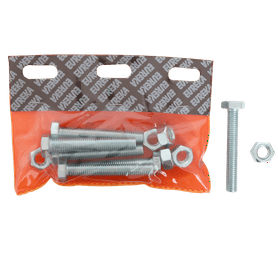 Eureka Galvanised Hex Screw and Nut Set 12 x 75 mm