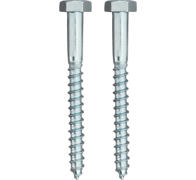 Eureka 1CE80U 10 x 100 mm Coach Screw Galvanised 2 Pack