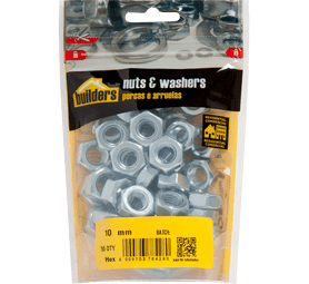 Build and Fix 704747 50 x Hex Nuts 10 mm