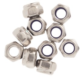 Build and Fix 10 x 4mm Stainless Steel Nylock Nuts