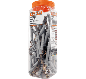 Eureka 8 x 60 mm Nail In Nylon Csk Q60