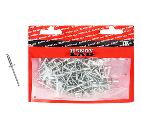 Rutherford 100 x Large Flange Aluminium Rivets 15 x 4 mm