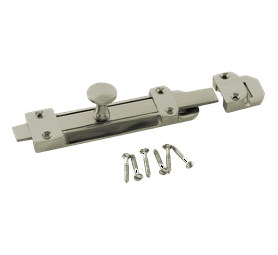 Build and Fix 100 mm Security Bolt Satin Nickle