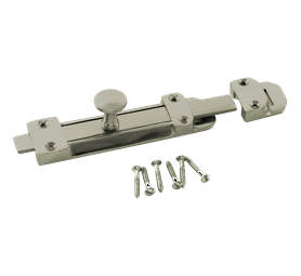 Build and Fix 150 mm Security Bolt Satin Nickle