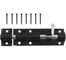 Build and Fix 100 mm Barrel Bolt Black Japan