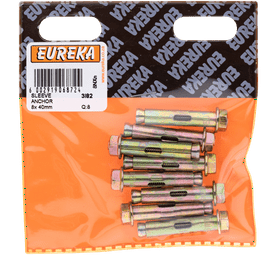Eureka 8 x Sleeve Anchors 8 x 40 mm