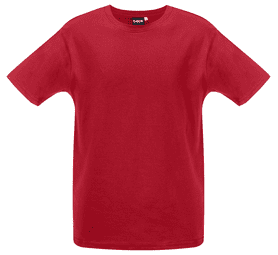 Beck Cotton Crew Neck T-Shirt Red L
