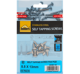 Build and Fix 10 x Self Tapping Pan Pozi Screws 5.5 x 13 mm