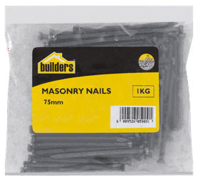 Build and Fix Masonry Fluted Nails 75 x 5 mm 1 kg