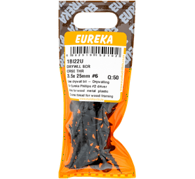 Eureka 50 x Coarse Thread Drywall Screws 3.5 x 25 mm
