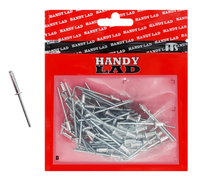 Rutherford 100 x Aluminium Blind Rivets 18 x 4 mm