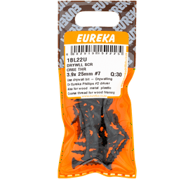 Eureka 30 x Coarse Thread Drywall Screws 3.9 x 25 mm