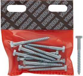 Eureka 1CC40U 6 x 60 mm Coach Screw Galvanised 12 Pack