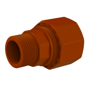 Coupler Male Iron 3/4"x 22mm