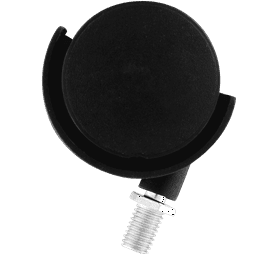 Hillaldam 870090 M10 Threaded Pin Nylon Castor Black 50 mm