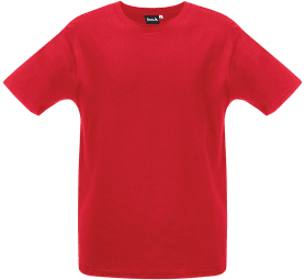 Beck Cotton Crew Neck T-Shirt Red M
